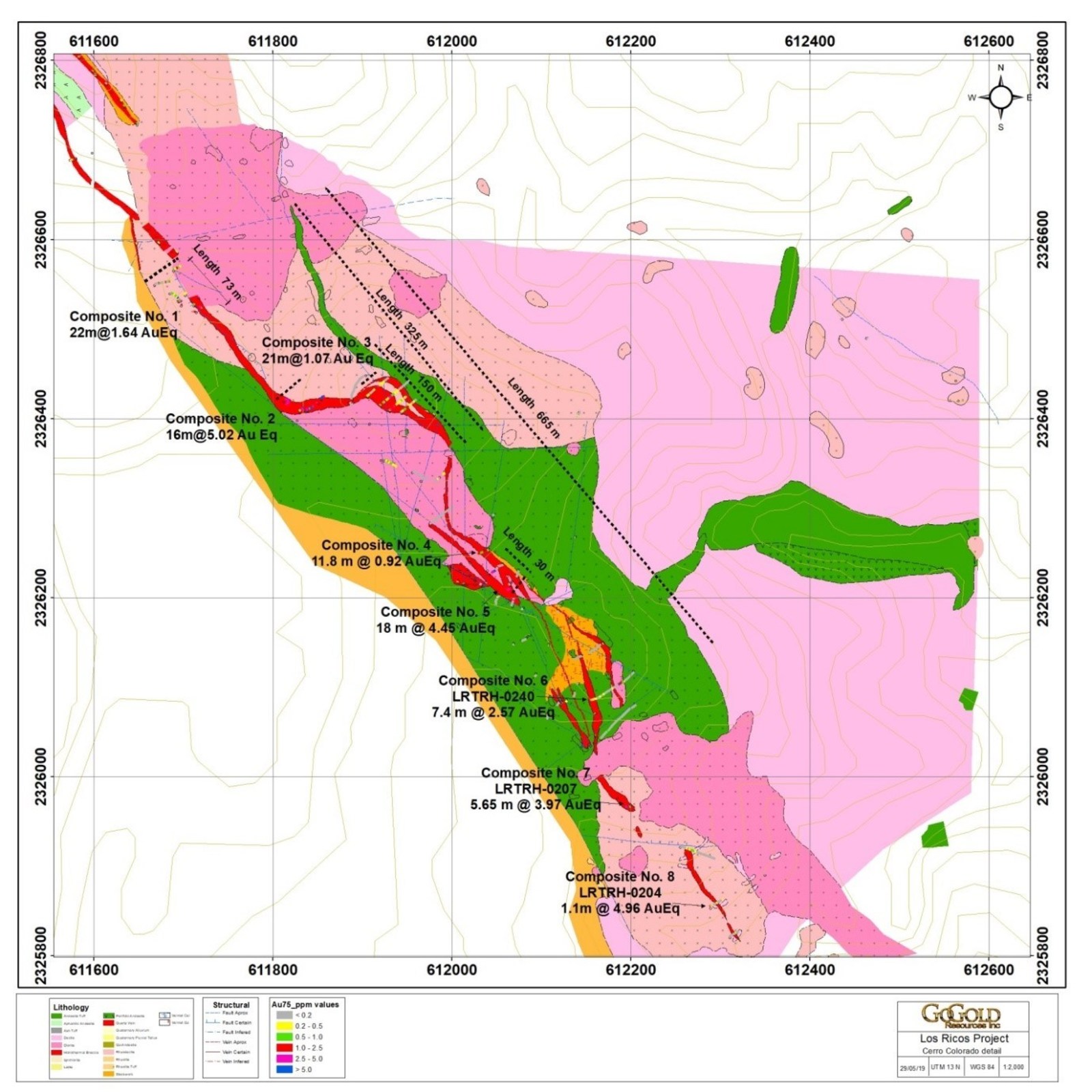 Figure 2: Location Map for Cerro Colorado Trenches