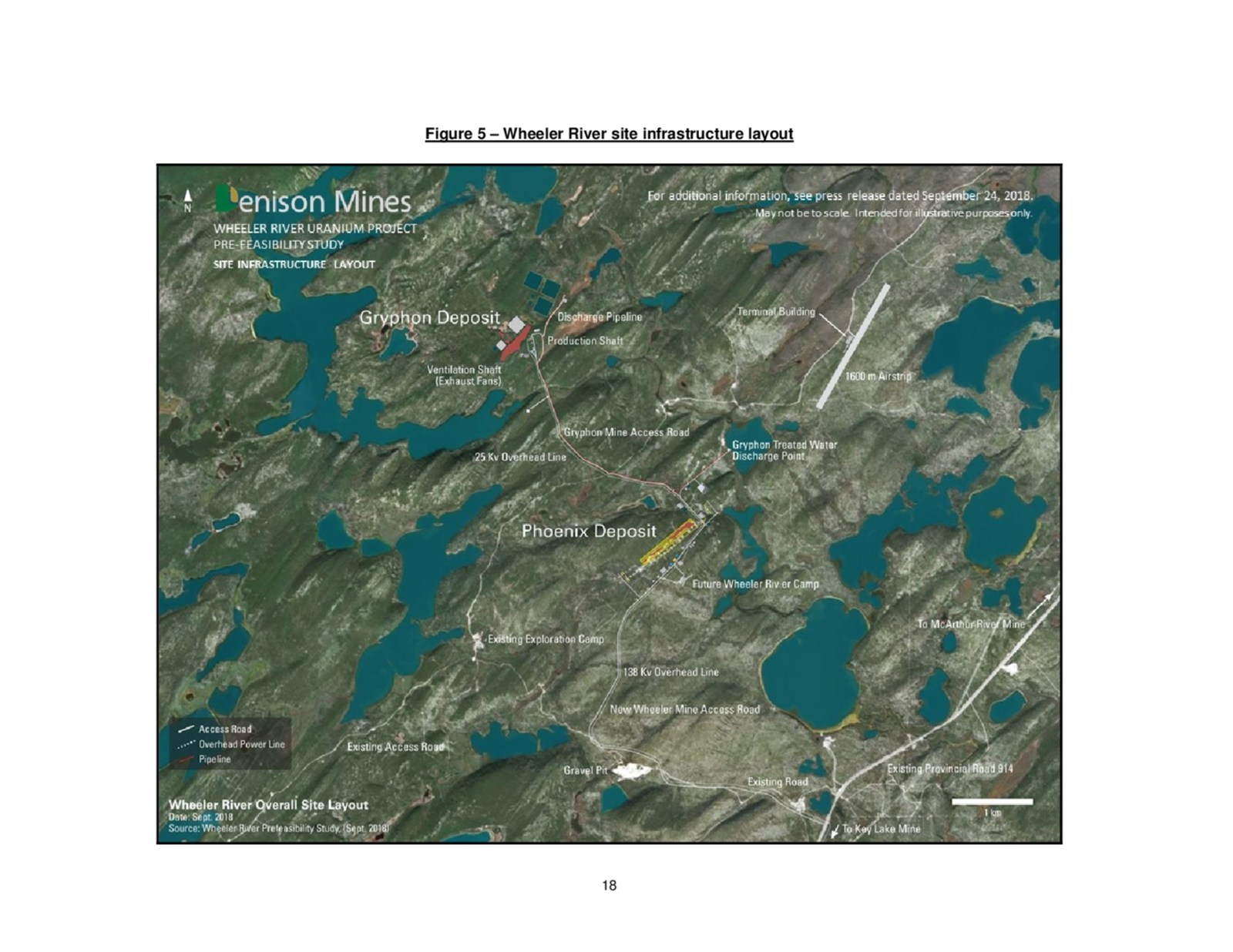 Figure 5 - Wheeler River site infrastructure layout