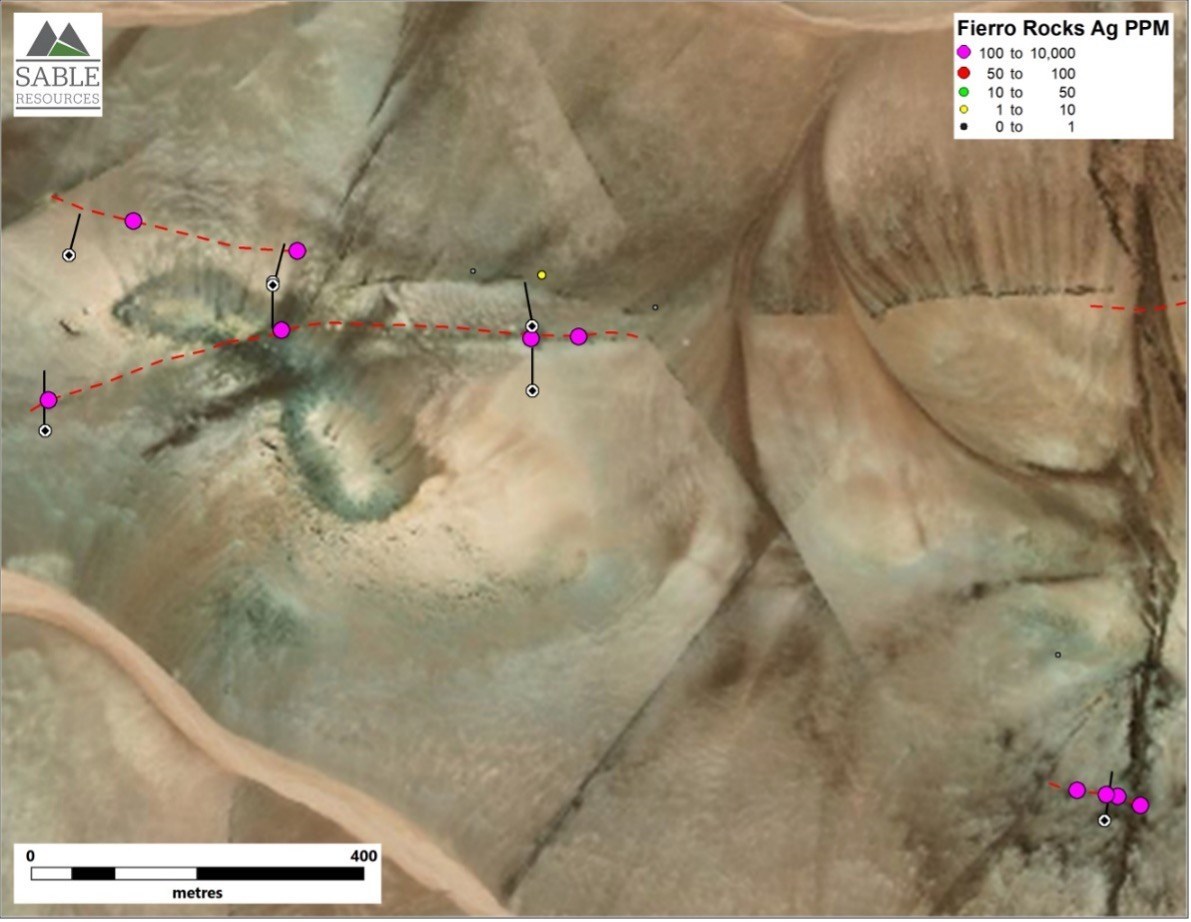 Figure 3. Proposed drill hole locations for La Verde zone (CNW Group/Sable Resources Ltd.)