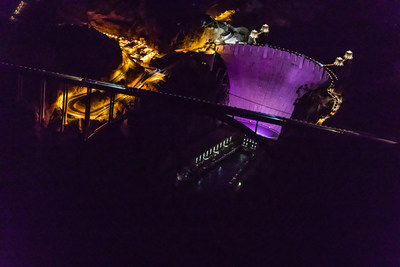 Hoover Dam earns purple for National Domestic Violence Awareness Month