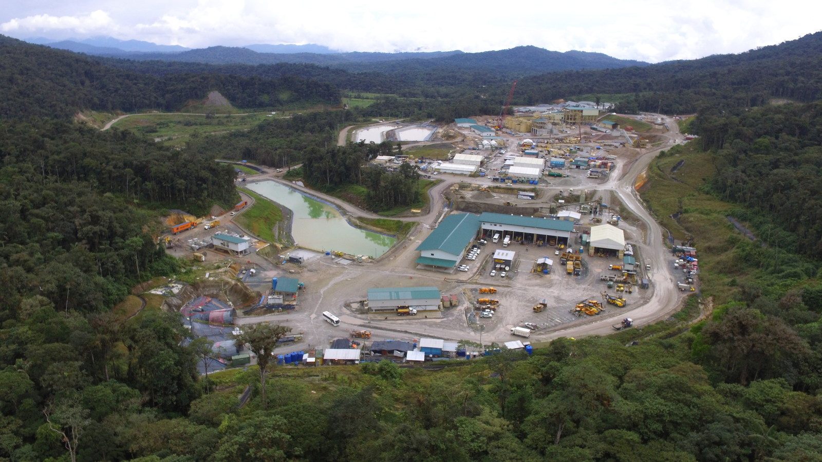 Figure 1. Fruta del Norte overall construction well advanced