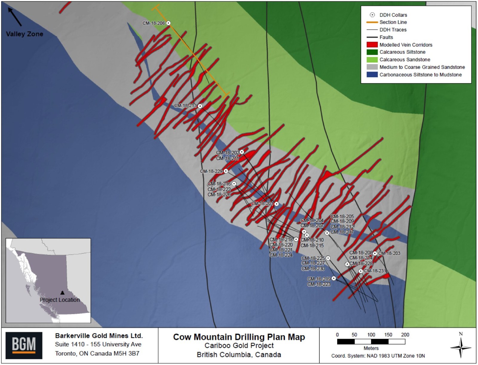 Cow Mountain Drilling Plan Map