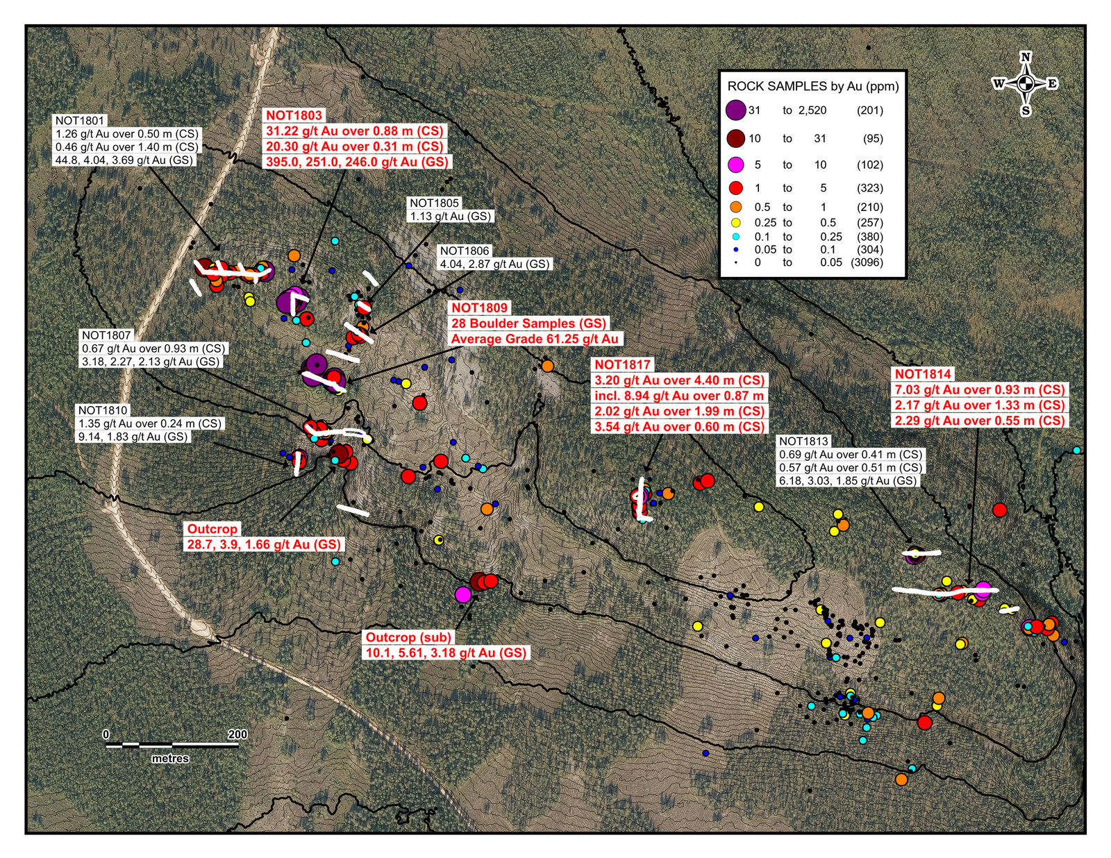 Notches Trench Area Map