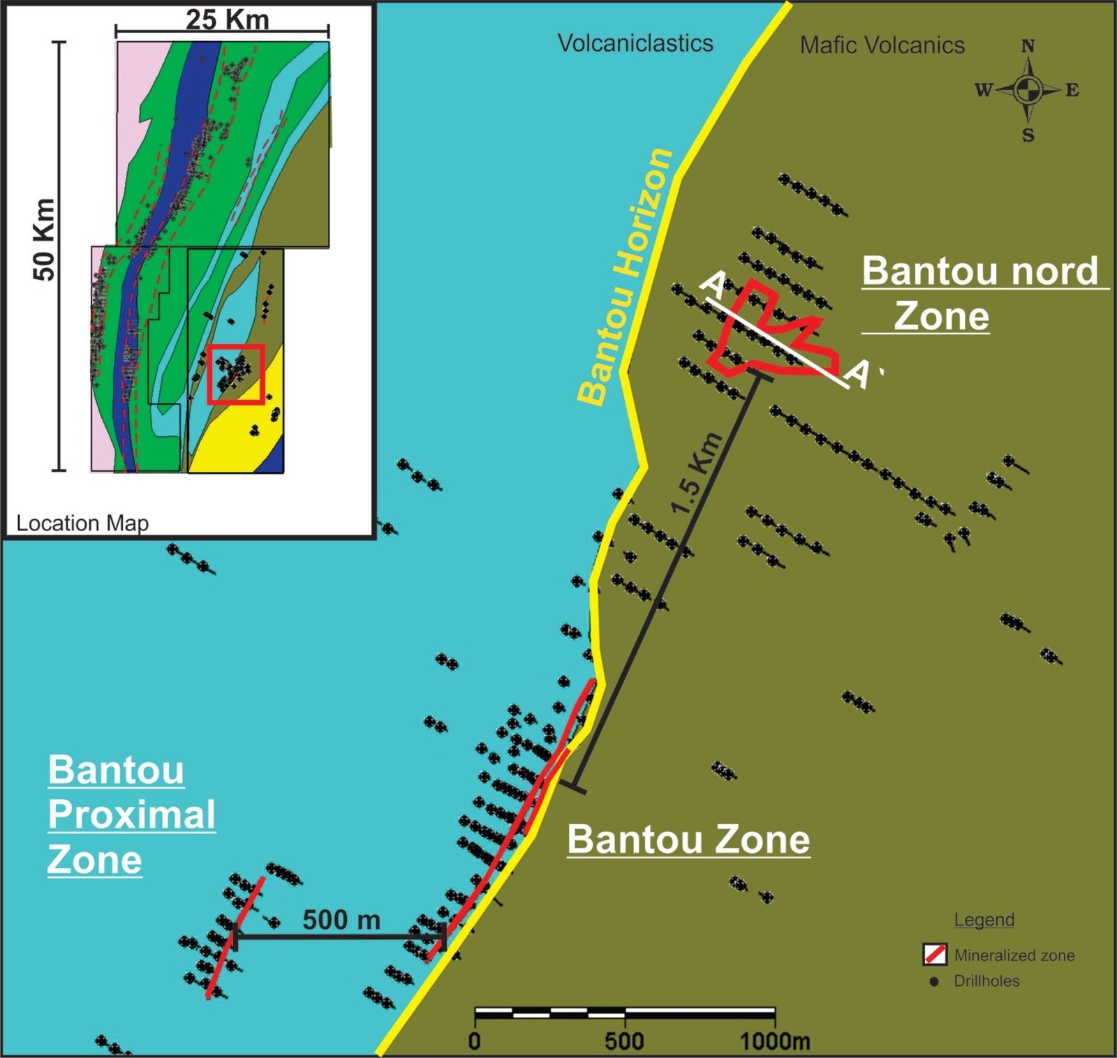 Figure 1 - Location of Bantou Nord Zone