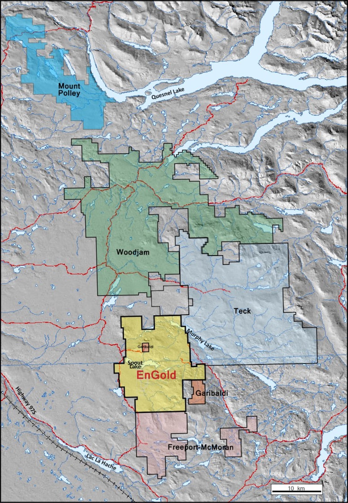 Lac La Hache Area Key Landholder Map