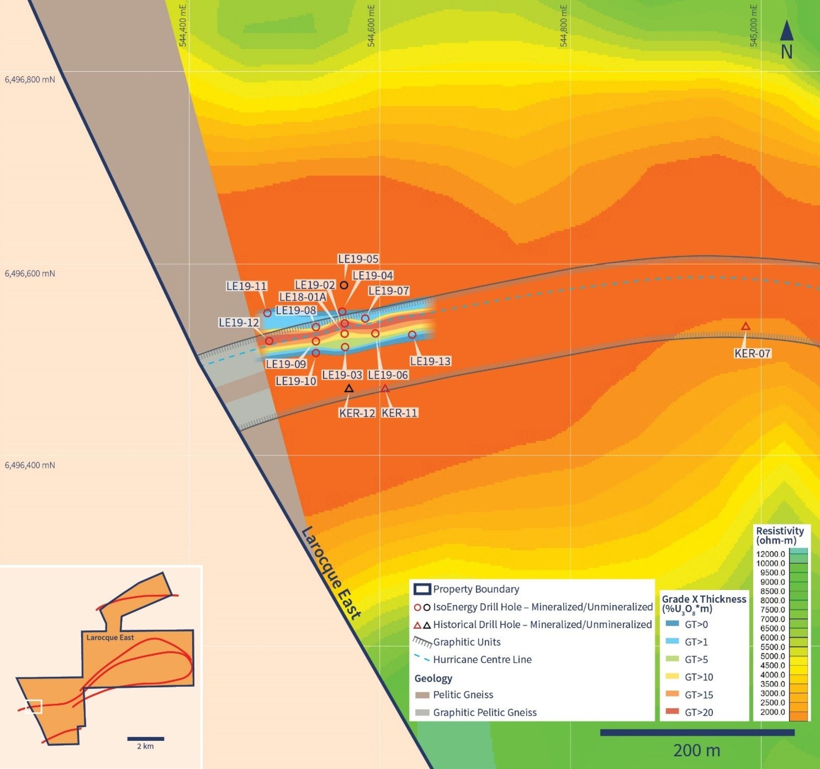 Figure 4 – Preliminary DC-Resistivity Results
