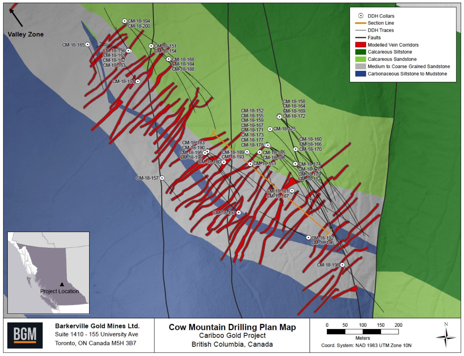 Cow Mountain Drilling Plan Map