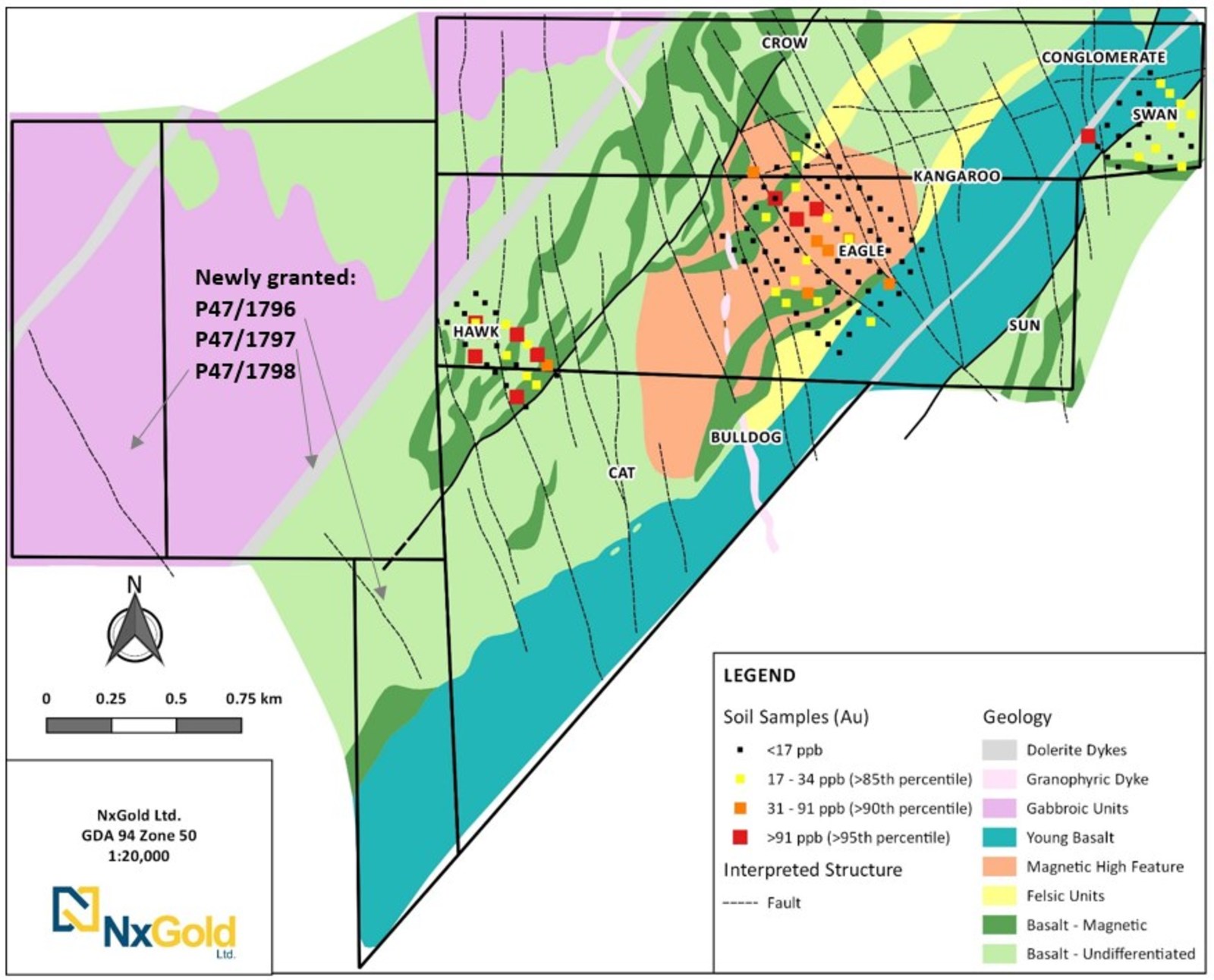 Figure 1: Gridded Soil Results from Mt Roe