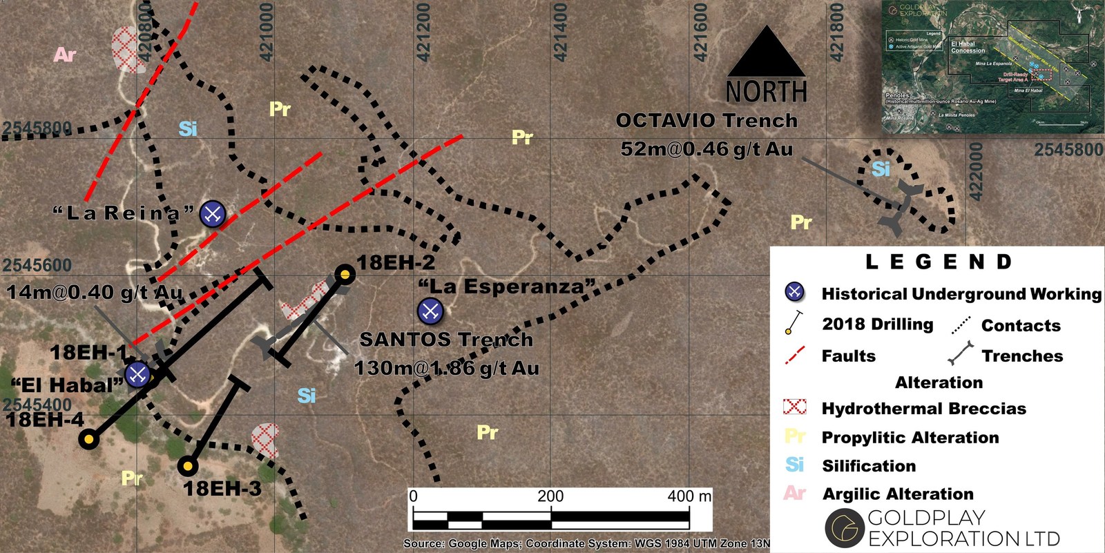 Figure 1: Drill Hole Location Map