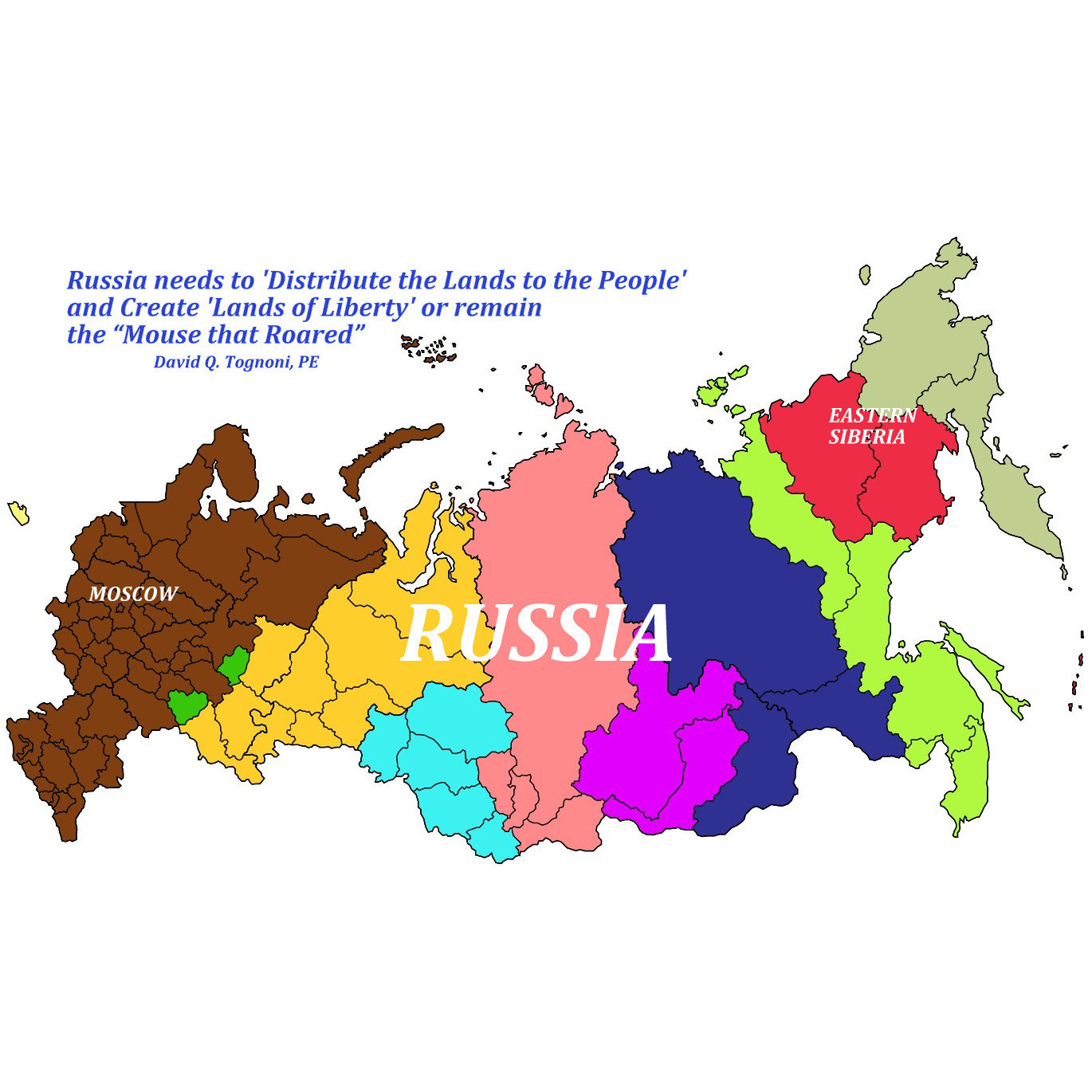 Карта развала России