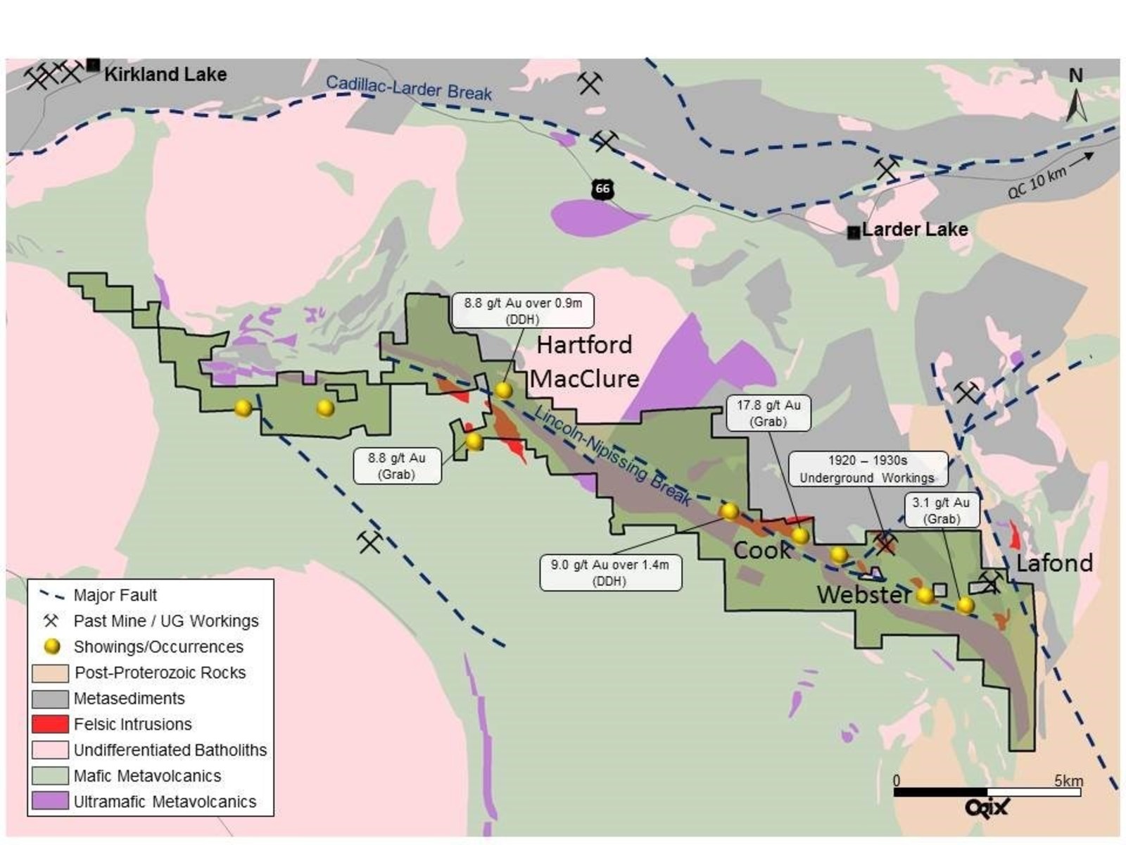 Figure 1. Lincoln Nipissing – Target Area Location Map