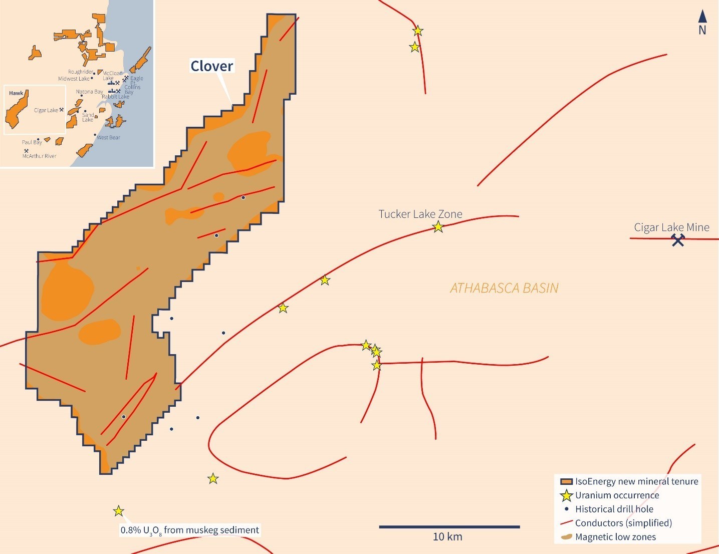 Figure 3 – Clover Property Map (CNW Group/IsoEnergy Ltd.)