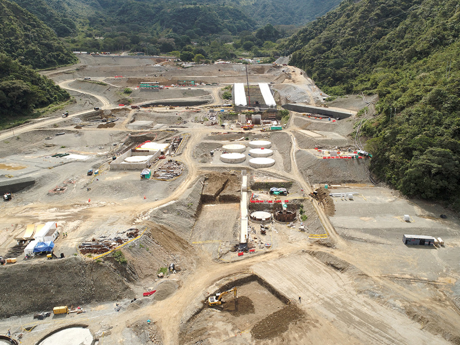 Photo 1: View looking south at main infrastructure area