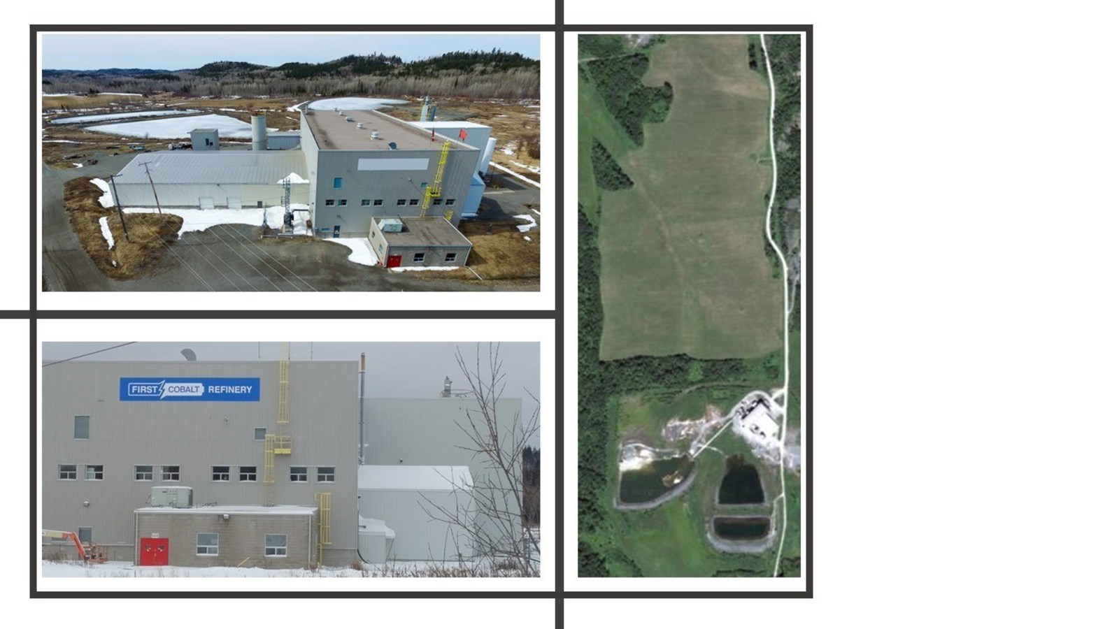 Figure 2 - Exterior and property footprint of the First Cobalt Refinery