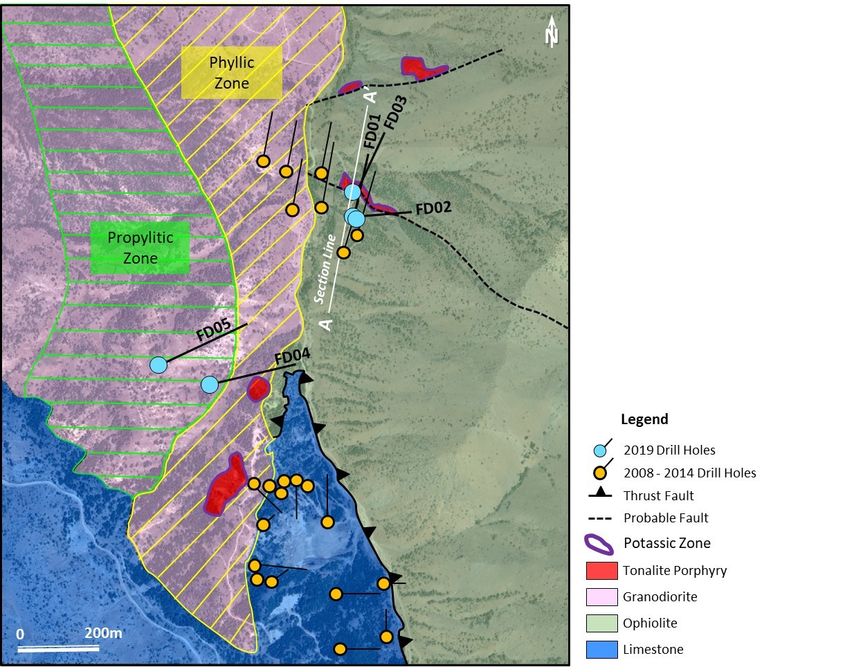 Figure 5. Geology map of Findiklidere prospect. (CNW Group/Alacer Gold Corp.)