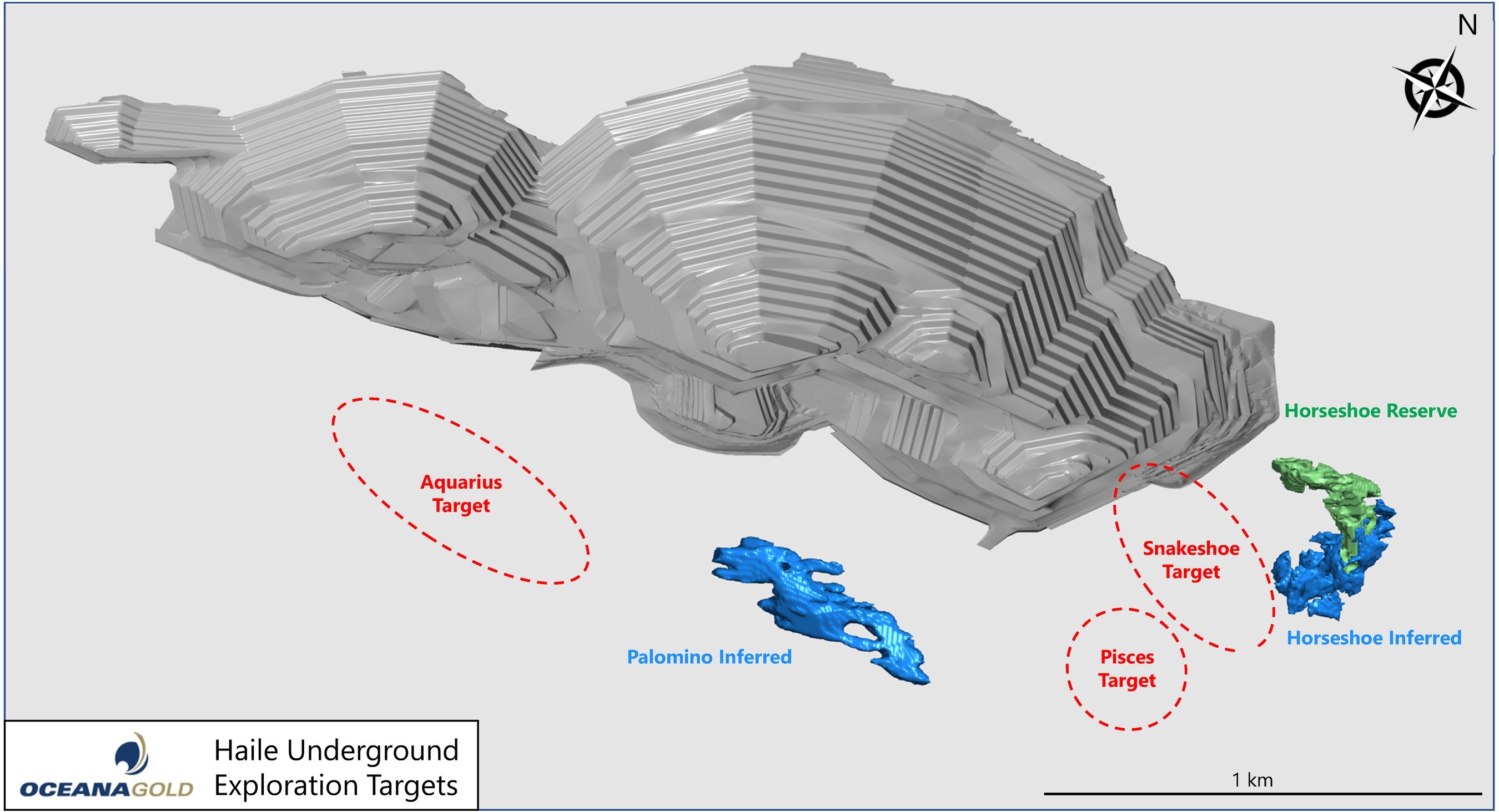 Figure 8 – Haile Underground Targets (CNW Group/OceanaGold Corporation)