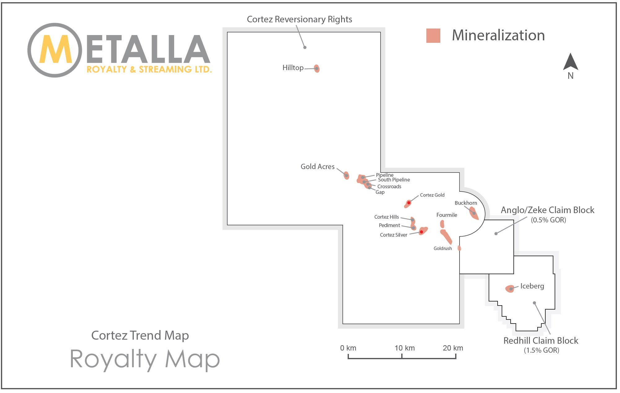 Reversionary Rights Map (CNW Group/Metalla Royalty and Streaming Ltd.)