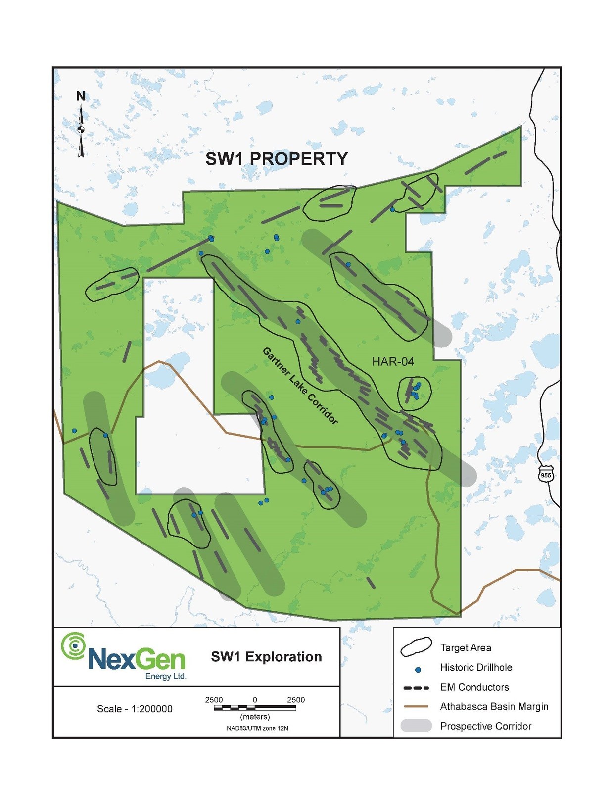 Figure 3: SW1 Property with Conductive Corridors Analogous to Rook I