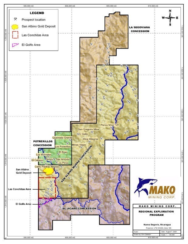 Regional Exploration Program (CNW Group/Mako Mining Corp.)