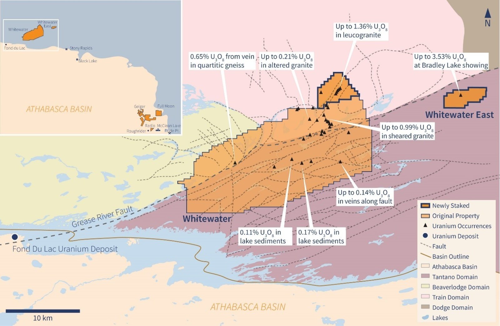 Figure 1 – Whitewater Property Location Map