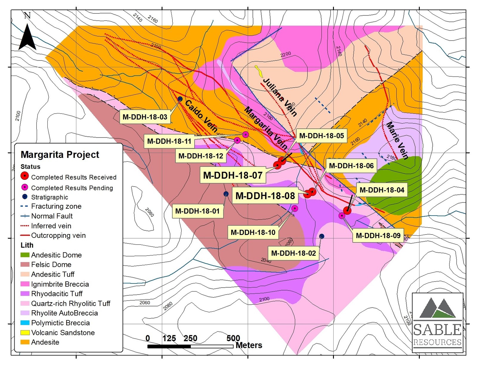Sable Resources Intersects 461 4g T Ageq Over 14 05m