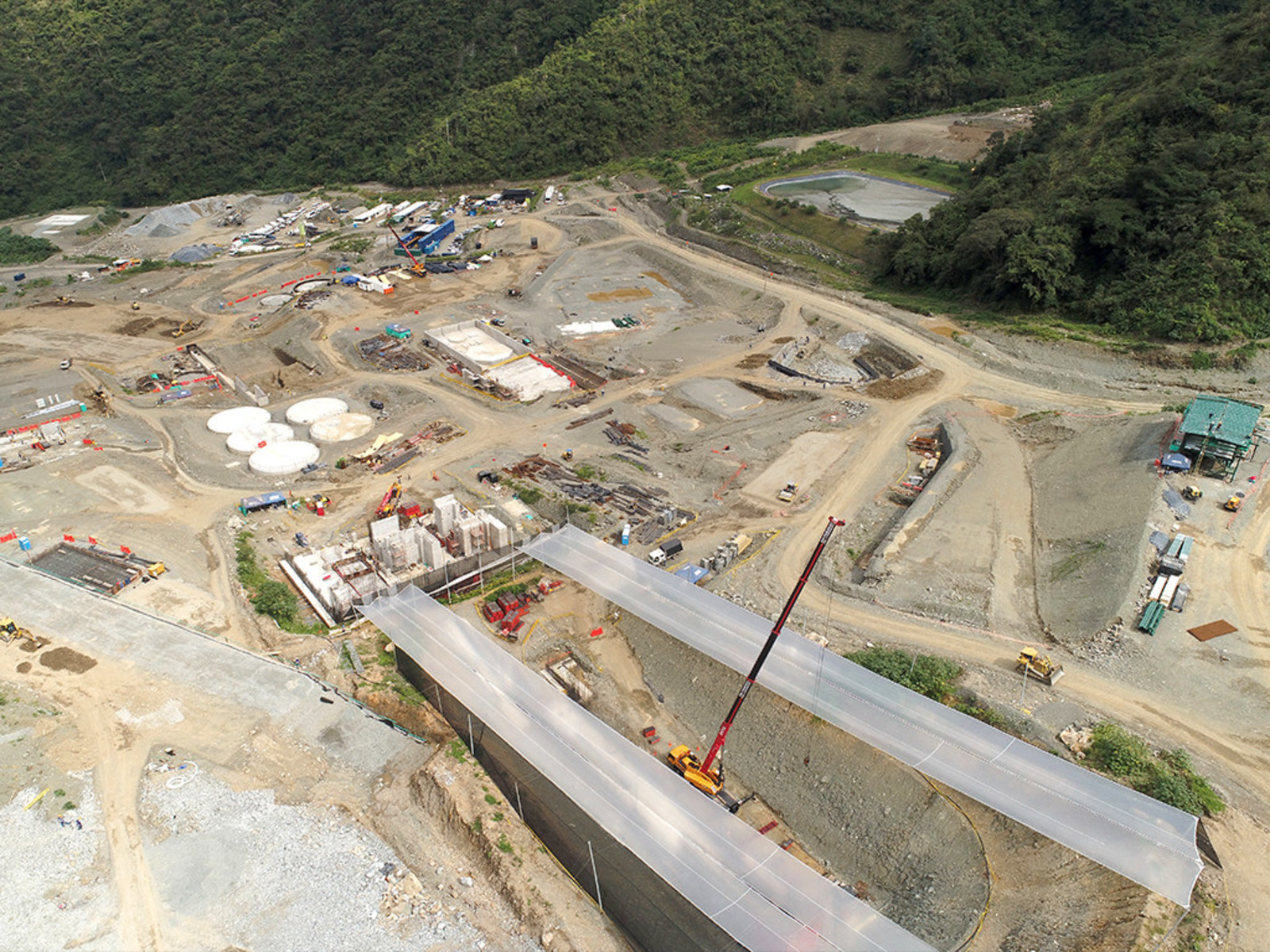 Photo 2: Construction of milling facilities