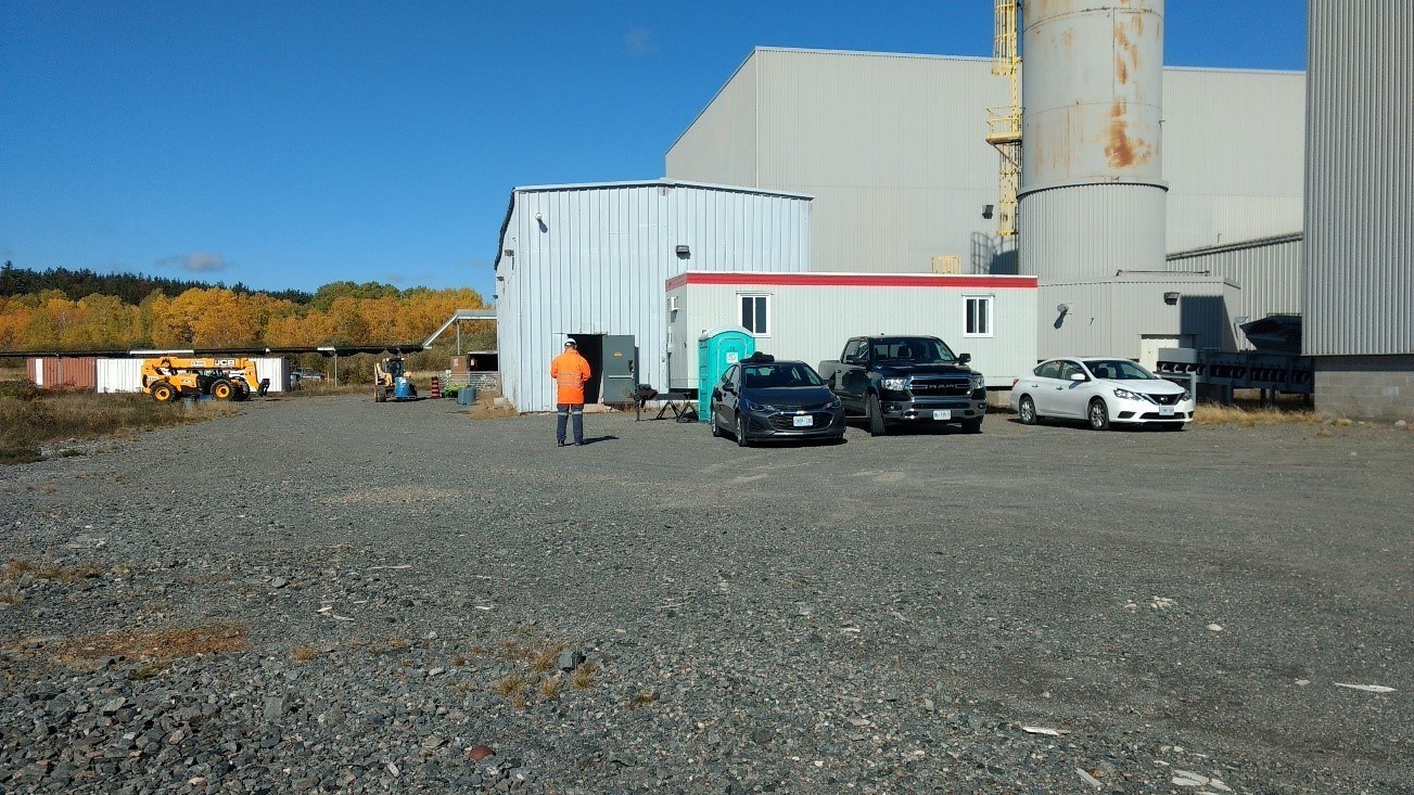 Mobile equipment, trailer and other material mobilized to site (CNW Group/First Cobalt Corp.)