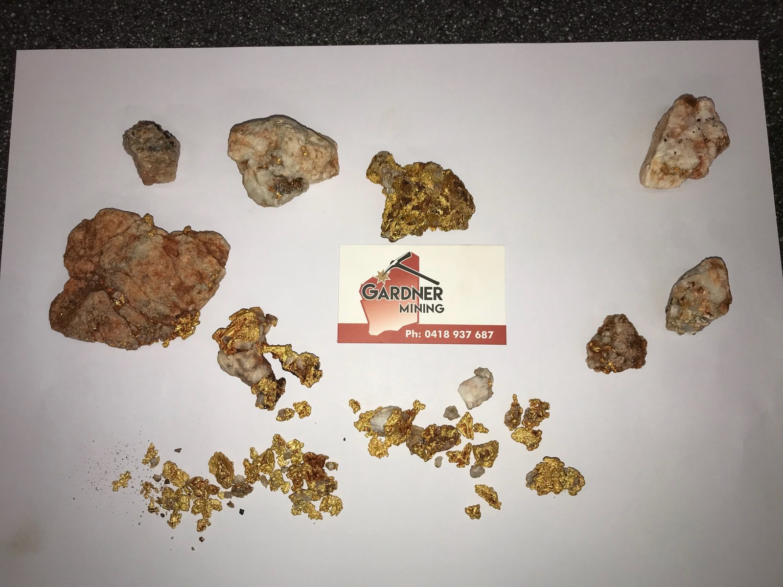 Figure 2: Images of Recent Gold Specimens Recovered from Yandicoogina