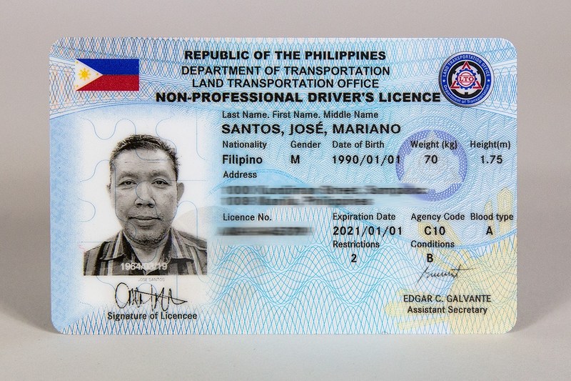 Philippine Drivers License Application - yellowclear