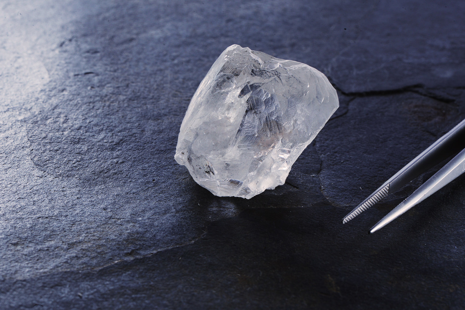 The 223 carat diamond recovered from the Karowe Diamond Mine in Botswana.