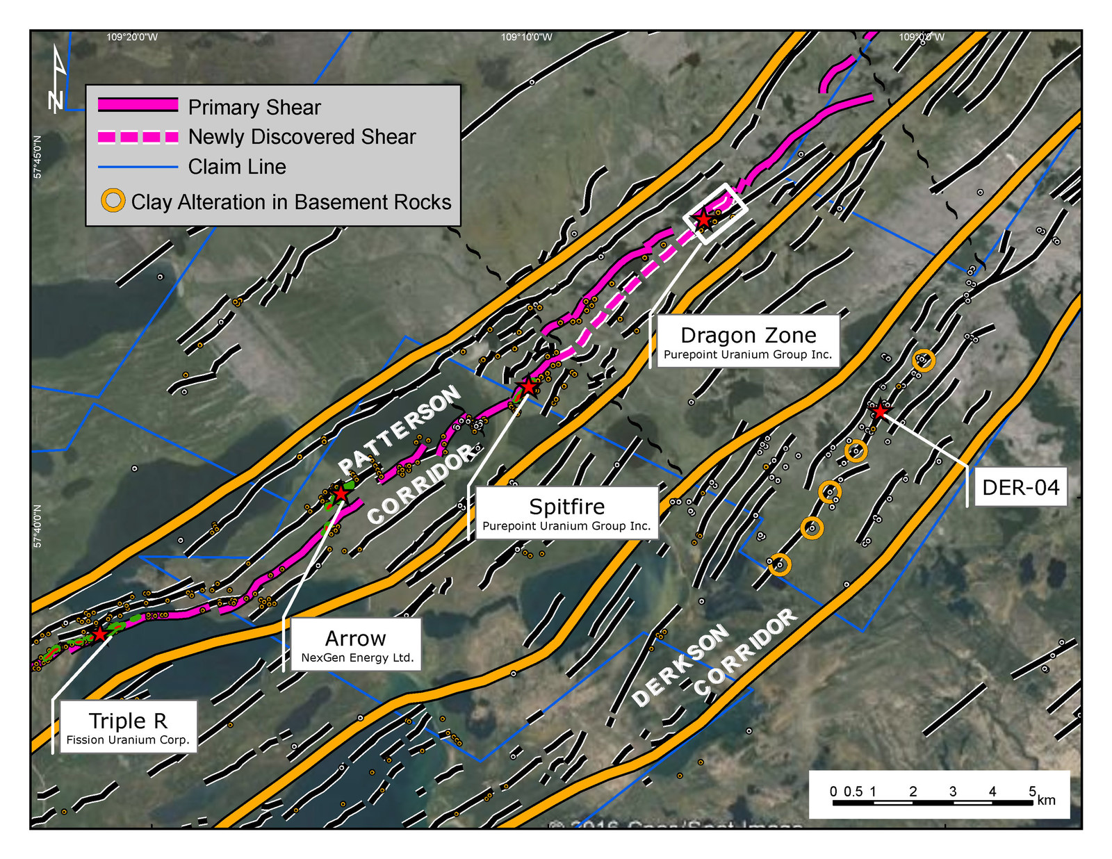Patterson Corridor and Derkson Corridor, Athabasca Basin