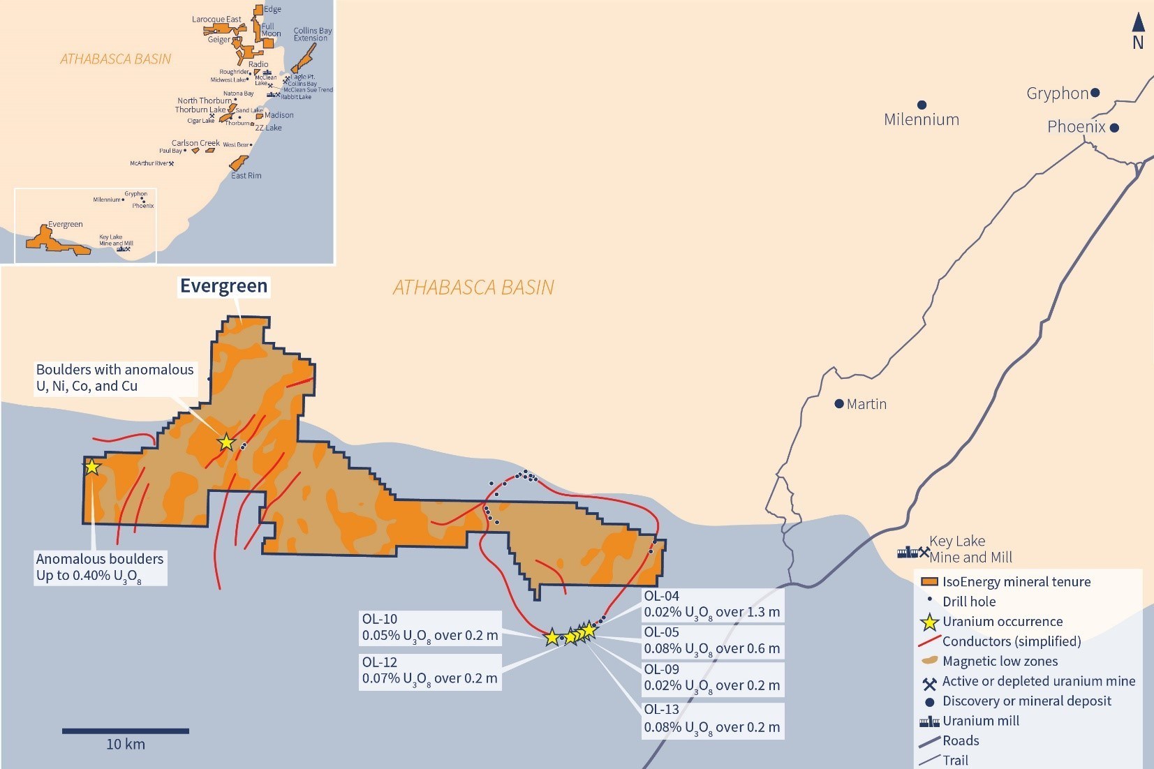 Figure 2 – Evergreen Property Map (CNW Group/IsoEnergy Ltd.)